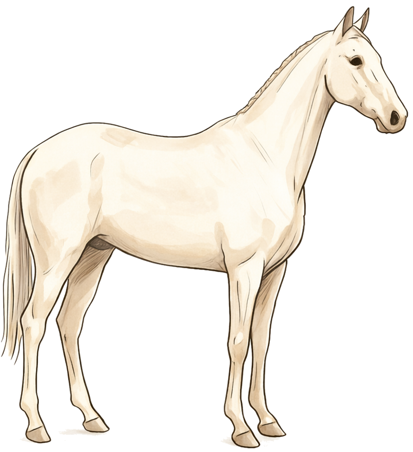 A model without the harness — raw power, no control